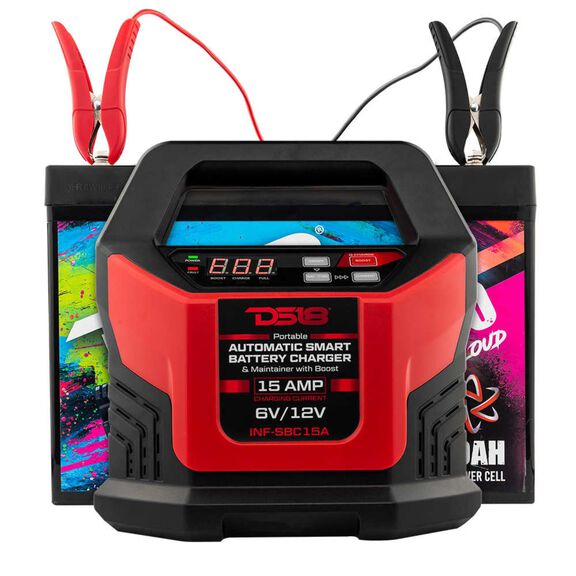 Automatic Smart Lithium and AGM Battery Charger, Maintainer and Jump Starter, 15A image number 5