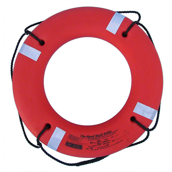 30" Dia. Solas Series Hard Shell Life Ring, Orange image number 0
