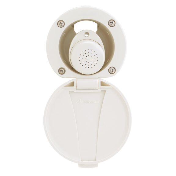 Recessed Shower Warm White Cup & Lid, Small Warm White Sprayer, 10' White Rubber Hose image number 4