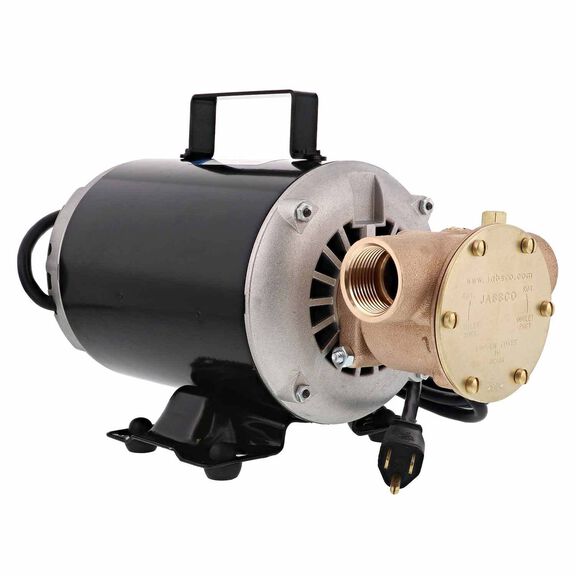 3.4GPM Pump, 3/8" NPT Ports, 3-5/8"H x 4"W x 6-7/8"L, Neoprene Impeller image number 0