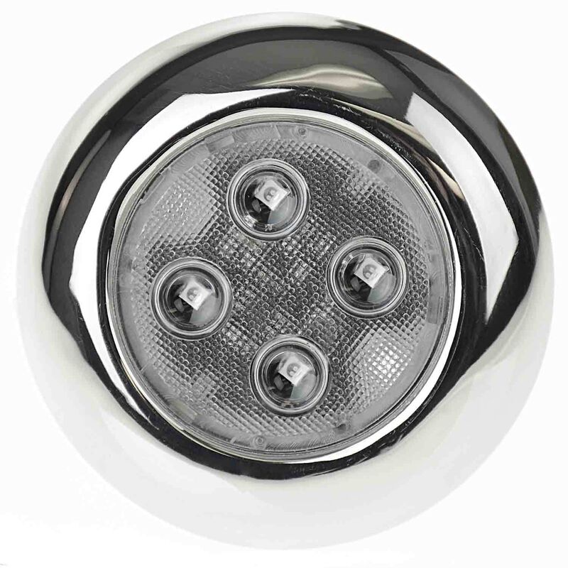 Stainless Steel Surface-Mount 3" LED Light, White image number 0