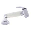 Deck-Mount Sprayer Hammer-Head Warm White Sprayer w/Elbow, 6' Stainless Steel Hose, Elite Holder image number 0