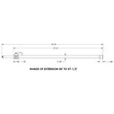 24" to 45 1/2" Telescoping Boat Cover Pole with Snap End image number 1