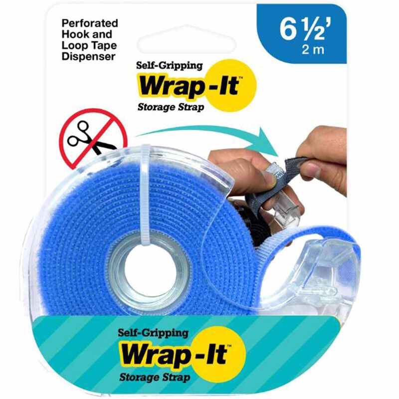 Self-Gripping Hook and Loop Roll, Blue image number 0