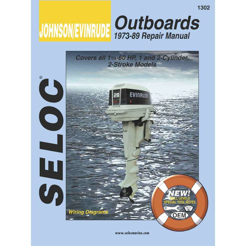 Repair Manual - Johnson/Evinrude Outboard, 1973-1989, 1-2Cyl., 1.25-60HP image number 0