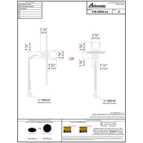 Trinidad Control Valve Cold Only Chrome image number 3