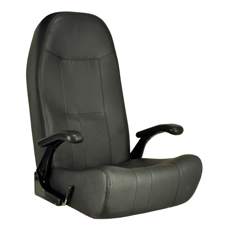 Norwegian Helm Seat with Black Upholstery image number 1