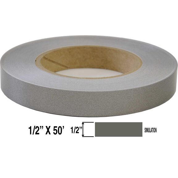 Premium 1/2" X 50' Single Pinstripe - Charcoal Metallic image number 3