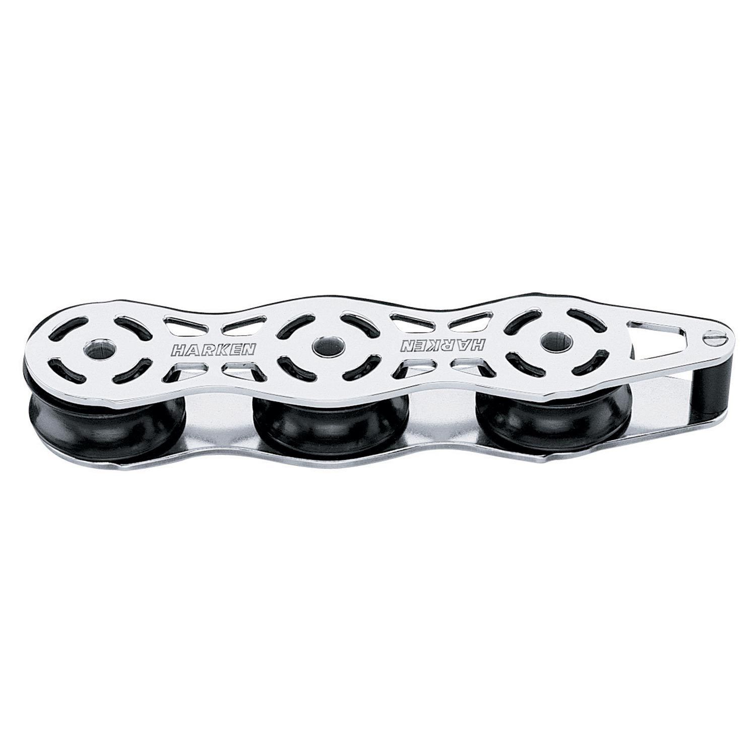 HARKEN 57mm Cruising ESP Stainless Steel Deck Organizer, 3-Sheave