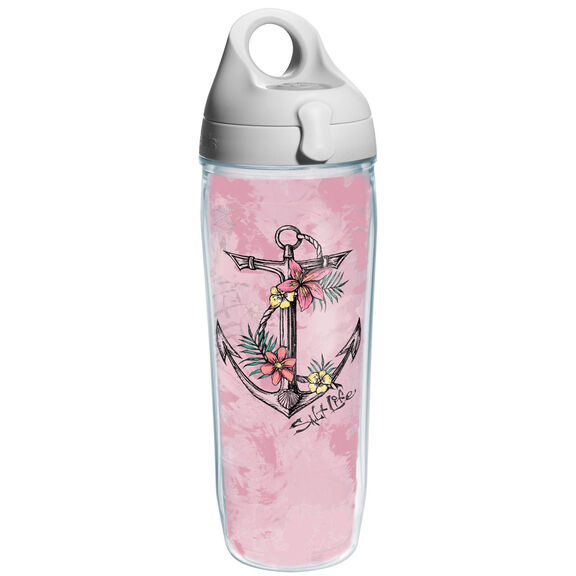 24 oz. Salt Life&reg; Tropical Anchor Wrap Water Bottle with Lid image number 0