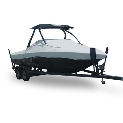 21'6" Specialty Boat Cover for Tournament Ski Boat with Tower (with Tower Slots)