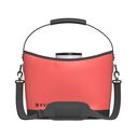 KeepR Beverage Tote Caddy with Ice Bucket and Shoulder Strap, Coral image number 2