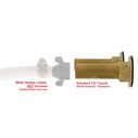 Trinidad 2H External Shower Mixer Small Warm White Sprayer, 6' White Rubber Hose Chrome/Warm White image number 5