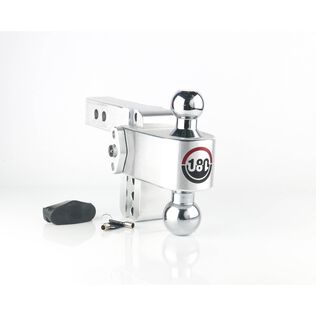 180 Chrome Plated Turnover Ball 4" Drop Hitch with 2" Shank