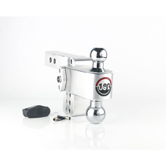180 Chrome Plated Turnover Ball 4" Drop Hitch with 2" Shank image number 0