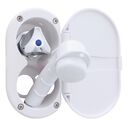Trinidad Transom Shower Cold Only, Arctic White Cup & Lid, Small Arctic White Sprayer, 10' White Rubber Hose, Chrome Trinidad Handle image number 2