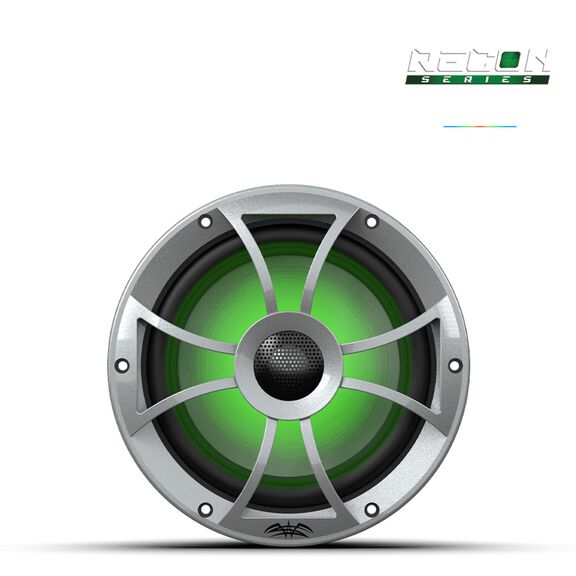 Wet Sounds RECON 8-S RGB 8-inch High Output Component Style Coaxial Speakers with XS-Silver RGB Grilles image number 1