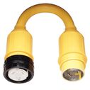 Marinco Shore Power Pigtail Adapter, 50 Amp 125V Male to 50 Amp 125/150V Female image number 0