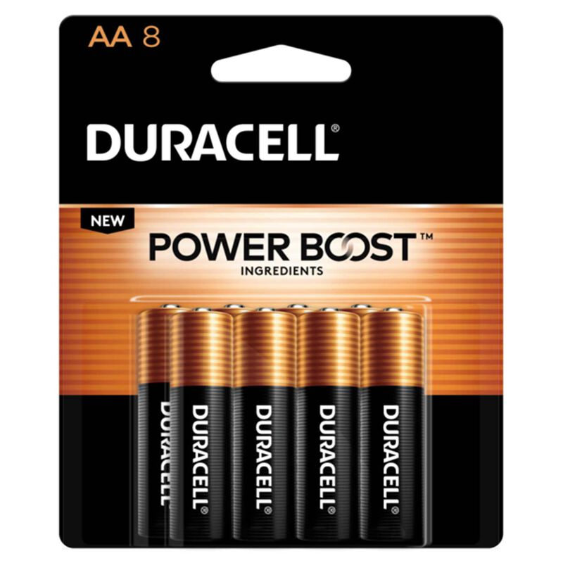 DURACELL Coppertop AA Batteries with POWER BOOST Ingredients, 8Pack West Marine