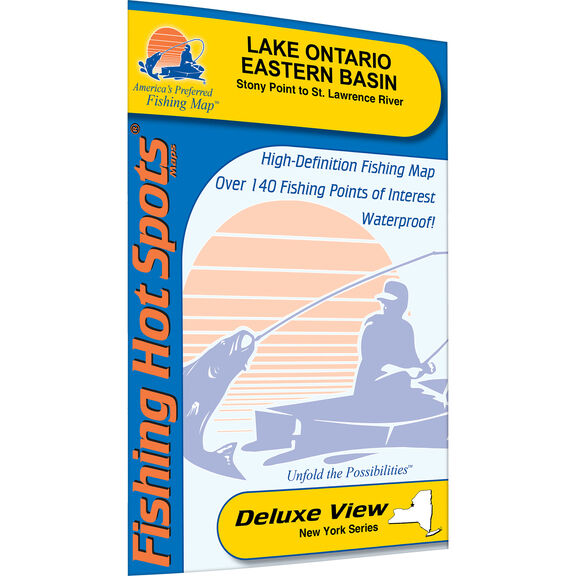 Ontario Fishing Map, Lake (Stony Point to St. Lawrence River) Fishing Map image number 0