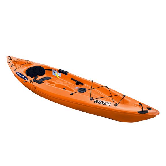 Retreat 12' Sit On Top Recreational Kayak, Tangerine image number 0
