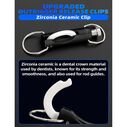 BLUEWING Zirconia Outrigger Release Clips Black, 2pcs image number 1