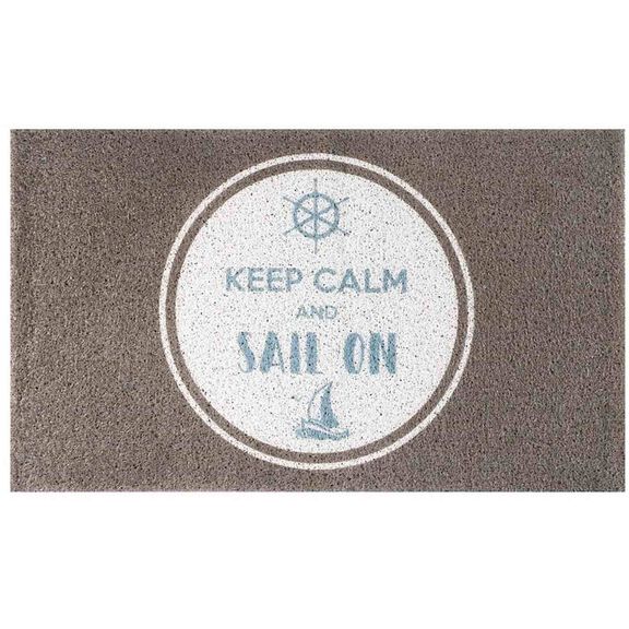 18" x 30" PVC Spray Print Boarding Mat, Keep Calm and Sail On image number 0