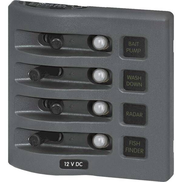 WeatherDeck® Waterproof Circuit Breaker Panel, Four-Position