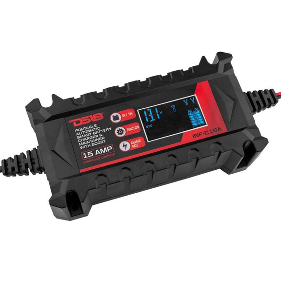 Automatic Smart Lithium and AGM Battery Charger and Maintainer, 15A image number 1