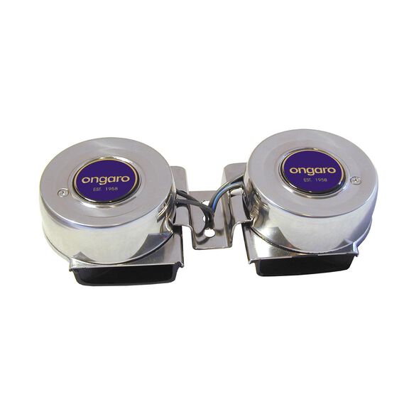 Stainless Steel Waterproof Mini Compact Twin Horn image number 0