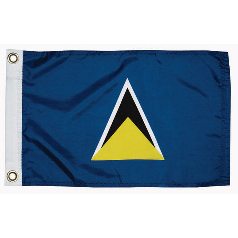 St Lucia Courtesy Flag, 12" x 18" image number 0