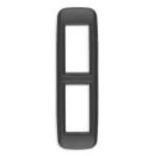 Vimar Eikon 20697.15 2-Module Round Panel Mount Cover Plate, Anthracite Matt