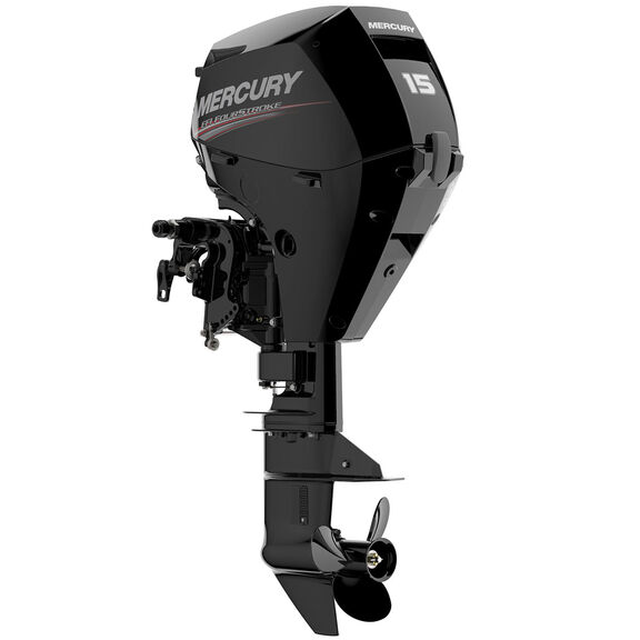15hp Electric Start Remote Steering 4-Stroke Outboard, 15" Shaft Length image number 0