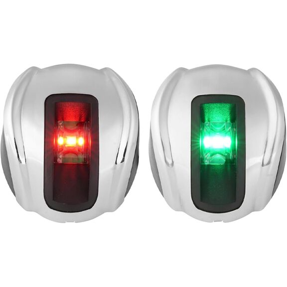 SEAFLO Vertical Deck Mount LED Port and Starboard Navigation Light Set 2NM image number 0