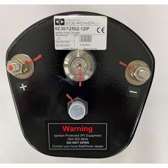 Side-Power Motor Assembly Complete, 12v IP for SE30 | includes Shearpin/Circlip & Coupler/Drivepin image number 0