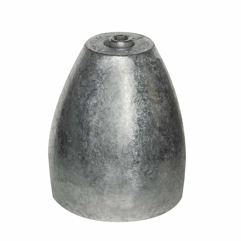 Replacement Nut Aluminum Prop Nut Anodes, 2.5" OD, 3.13" Length image number null