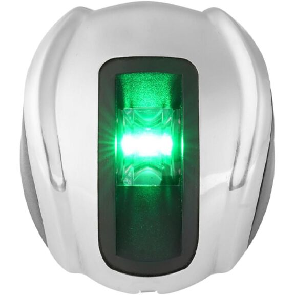 SEAFLO Vertical Deck Mount Starboard Navigation Light Green LED 2NM image number 0