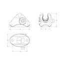 Deck Hinge with D-Ring, Port image number 1