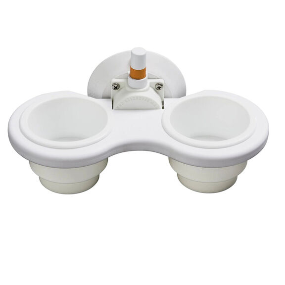 Vertical Dual Cup Holder, White image number 0