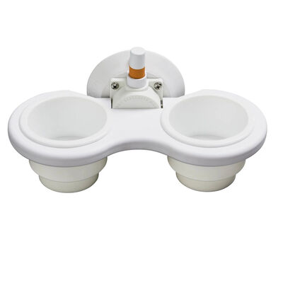 Vertical Dual Cup Holder, White