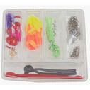 Let's Fish! 2-Tray Tackle Box with 150 Piece Starter Tackle Kit image number 3