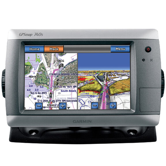 GPSMAP 740s Chartplotter / Sounder with GMR 18HD Radome with No Transducer image number 0