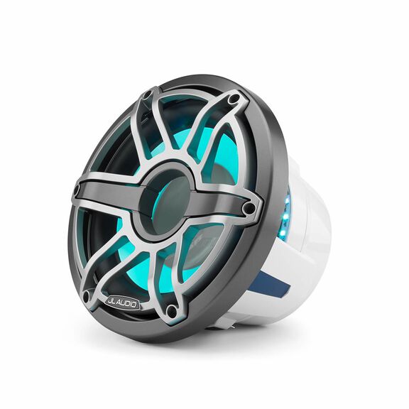 M6-10IB-S-GmTi-i-4 10" Marine Subwoofer Driver, Gunmetal and Titanium Sport Grille with RGB LED Lighting image number 8