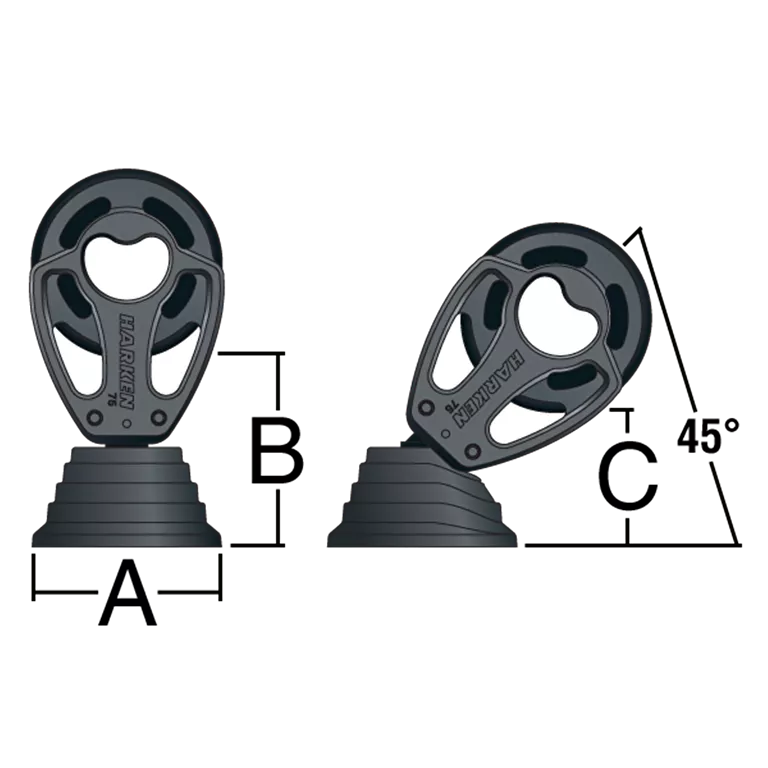 100mm Aluminum Standup Block — Becket