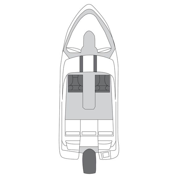 Flex-Fit&trade; PRO Boat Cover V-Hull Runabout, 17' - 19' image number 2