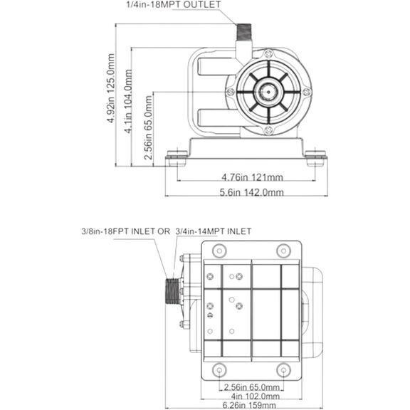 SEAFLO 250 GPH 115V Marine AC Circulation Pump image number 3