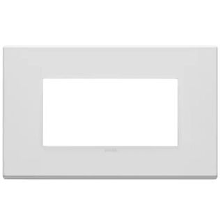 Vimar Eikon Total Look 22654.01 4-Module Cover Plate, Arctic White
