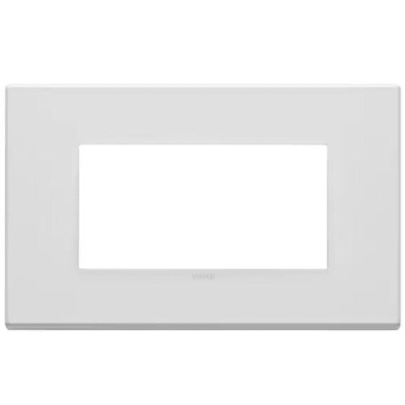 Vimar Eikon Total Look 22654.01 4-Module Cover Plate, Arctic White image number 0