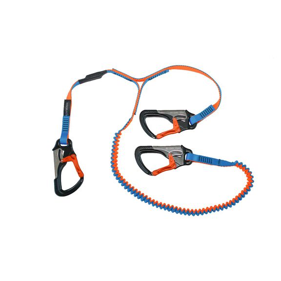 Spinlock Lightweight 3 Clip Safety Line, 1m Fixed Plus 2m Elasticated image number 0