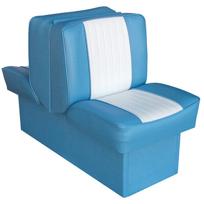 10" Base Run-a-Bout Lounge Seat, Light Blue/White